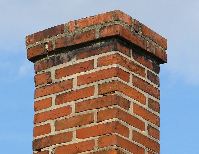 a brick chimney