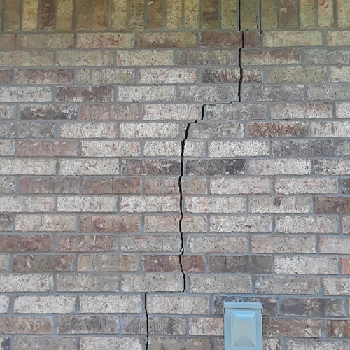 Cracks In Brick Exterior Before